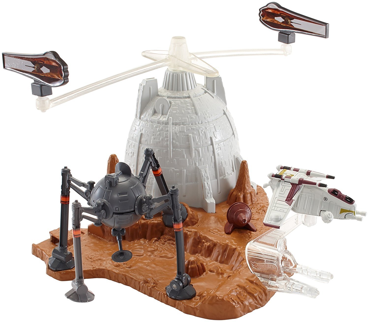 Battle Of Geonosis Star Wars Hot Wheels Tfa Starship Playset
