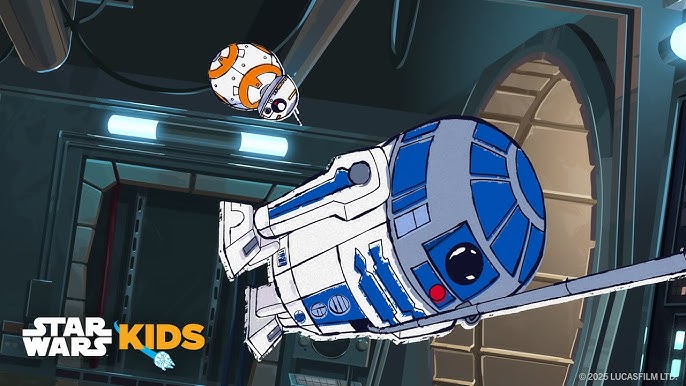 R2-D2 and BB-8 Save the Millennium Falcon