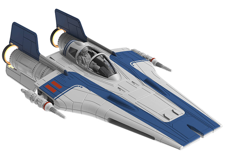 Resistance A-Wing Fighter (Blue) - Star Wars Revell Build and Play Model Kit 06762