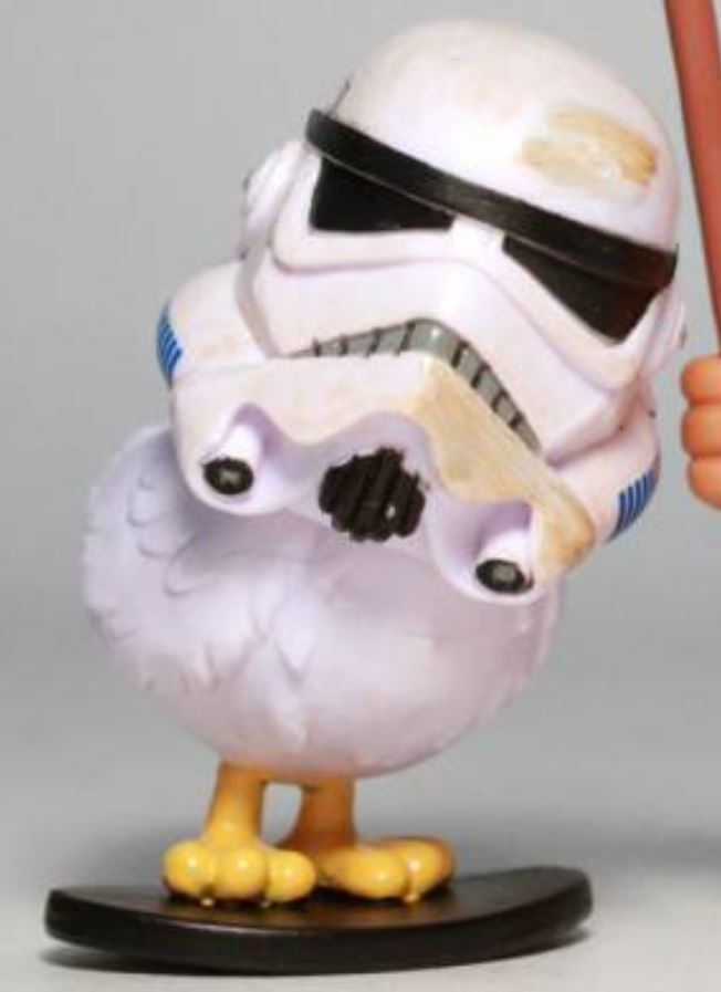 Chicken as Stormtrooper | Bean Bunny and Chicken as Wicket W. Warrick and Stormtrooper