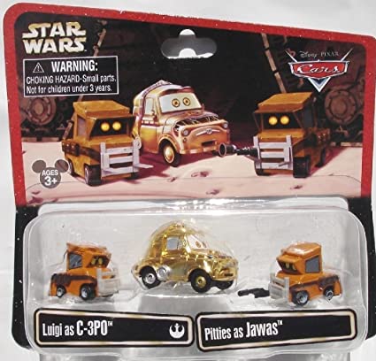 Luigi as C-3PO and Pitties as Jawas