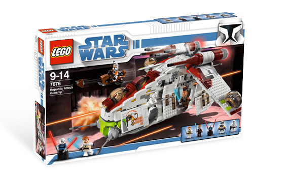 Republic Attack Gunship - Lego Star Wars (2008) Basic Sets 7676