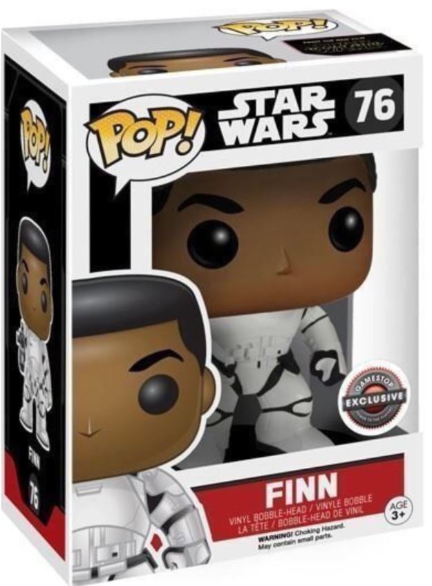 Finn as Stormtrooper - Star Wars Funko (2015) Basic Pops 76, Gamestop Exclusive