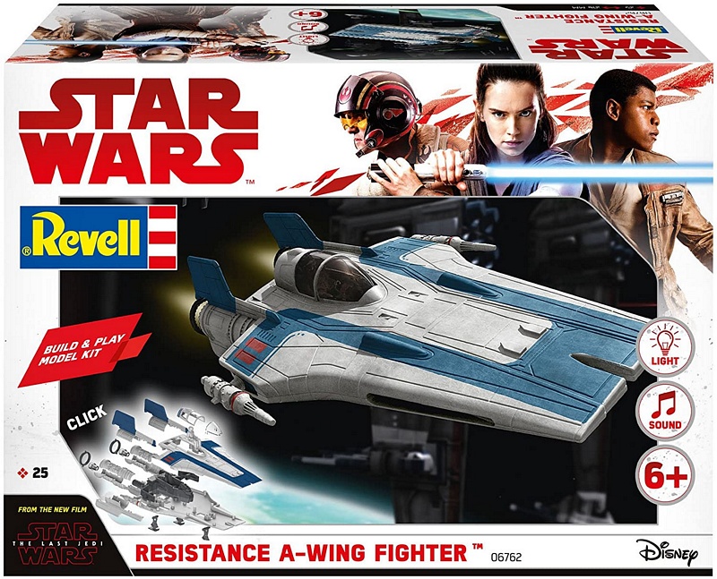 Resistance A-Wing Fighter (Blue) - Star Wars Revell Build and Play Model Kit 06762