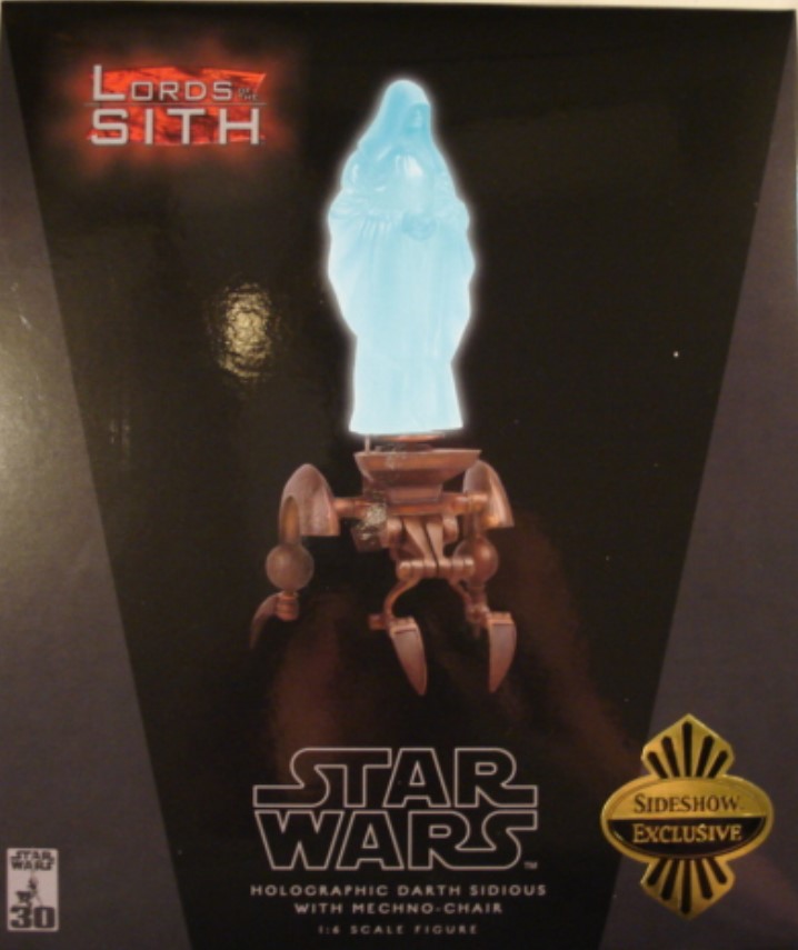 Holographic Darth Sidious (With Mechano Chair)