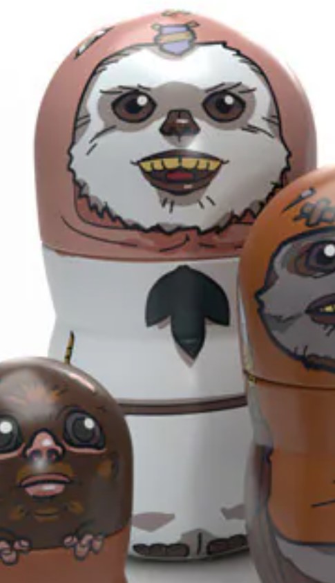 Kneesaa | Ewok Nesting Dolls