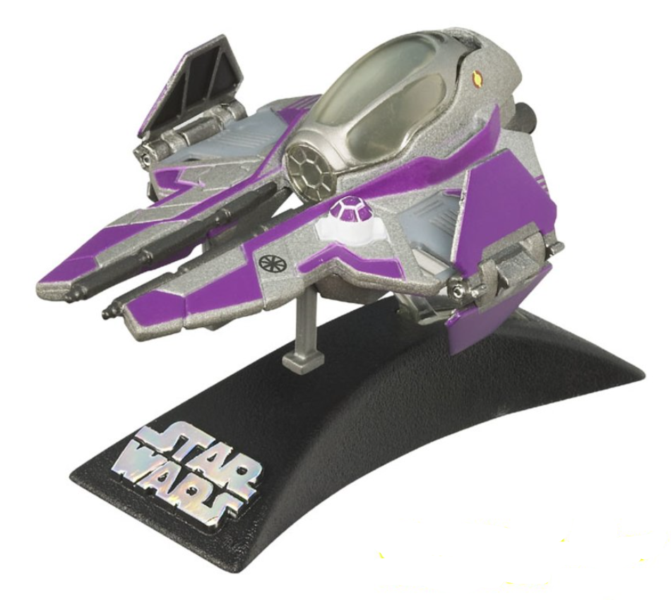 Mace Windu's Jedi Starfighter (Repaint) Titanium Series DieCast Vehicle
