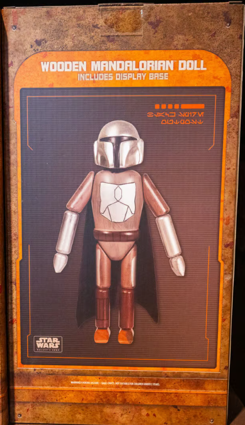 Wooden Mandalorian Doll
