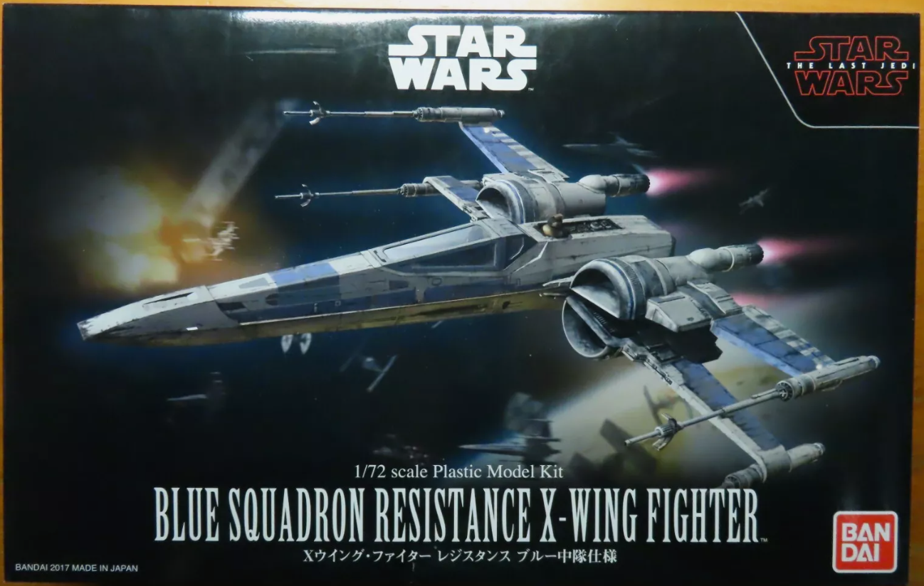 Blue Squadron Resistance X-Wing Fighter - Star Wars Bandai Hobby 1-72 ...