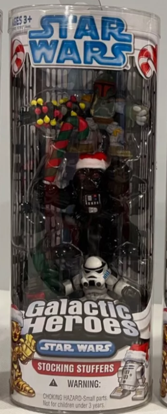 Darth Vader, Boba Fett, and Stormtrooper