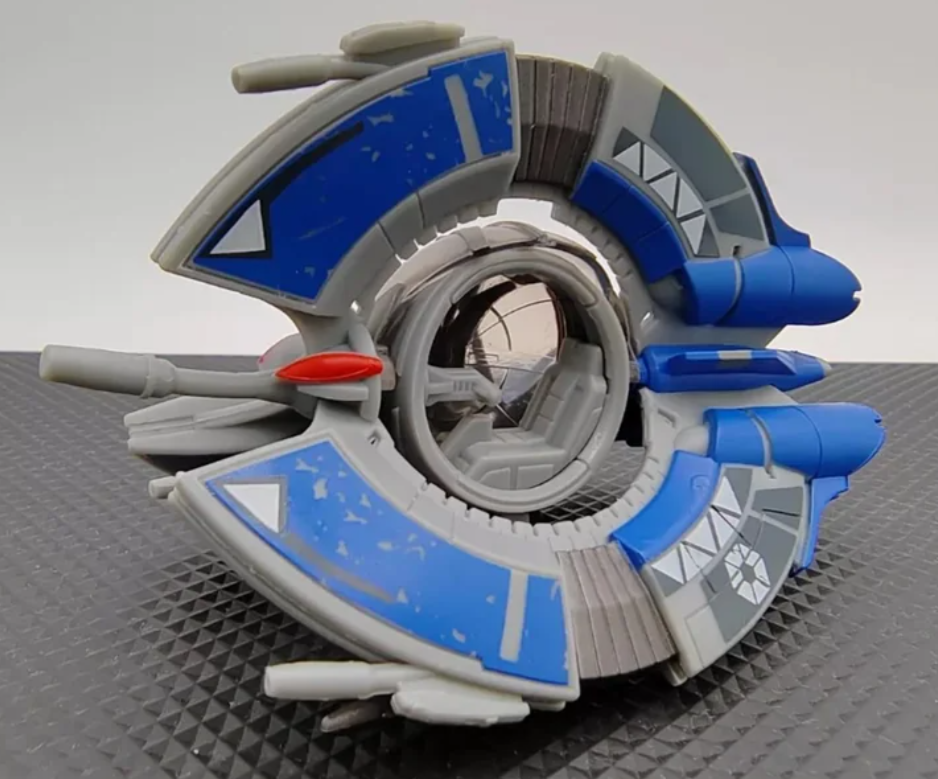 Star Wars Micro Galaxy Squadron Droid Tri-Fighter: Veicolo 4" Con Battle Droid Da Collezione - 3