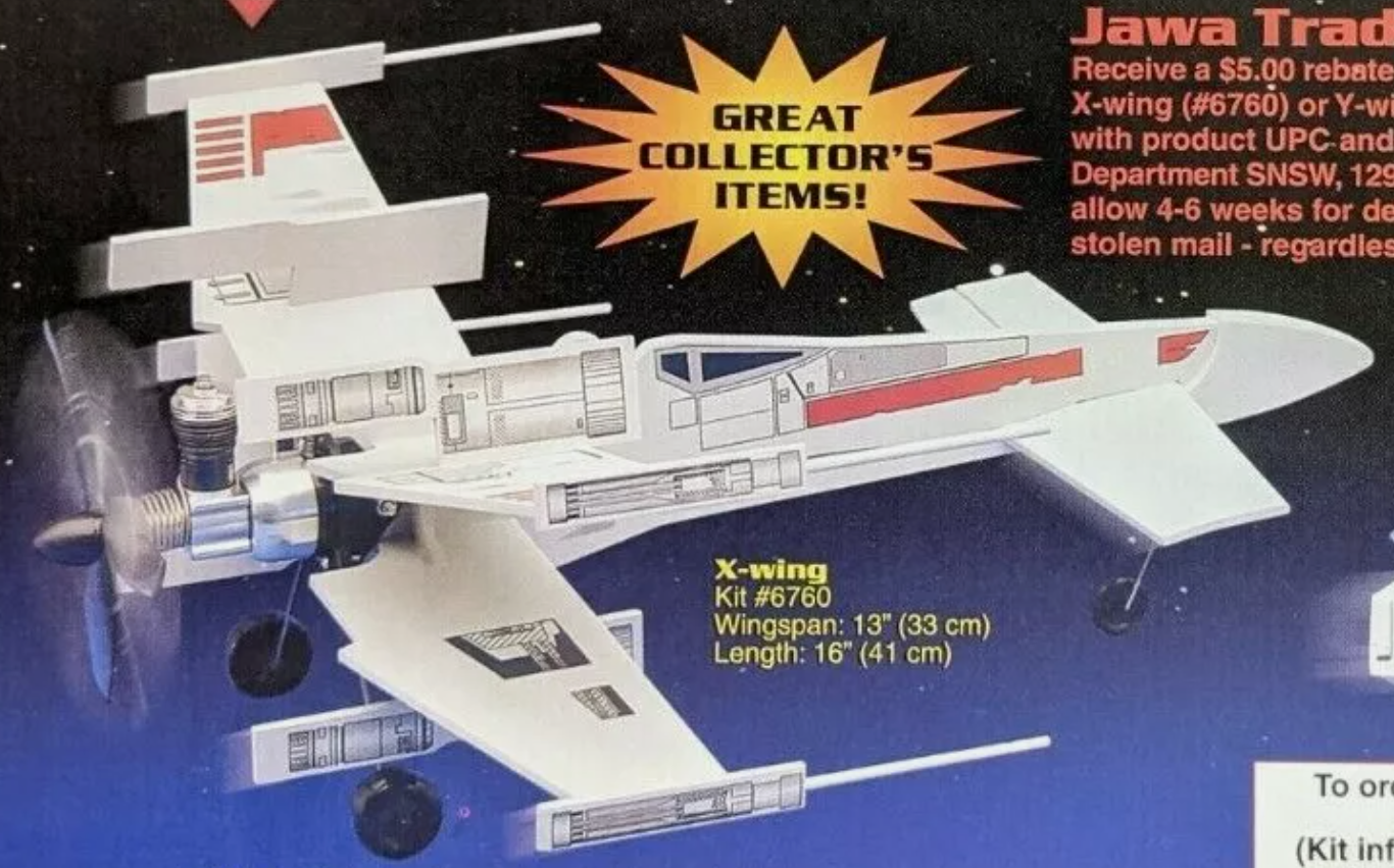 X-Wing Fighter - Star Wars Estes (Renaissance) Control Line Fighter