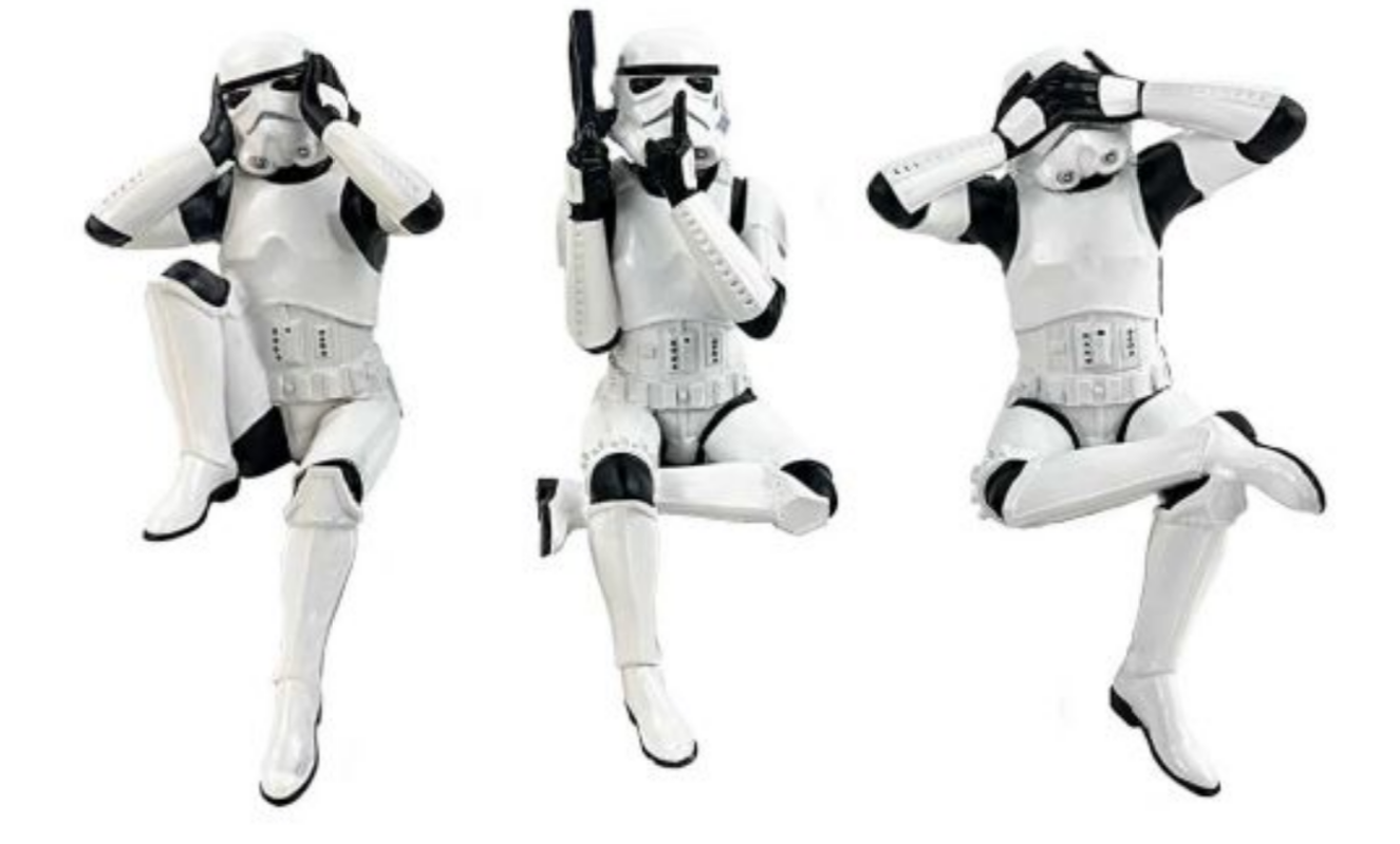 Three Wise Sitting Stormtroopers