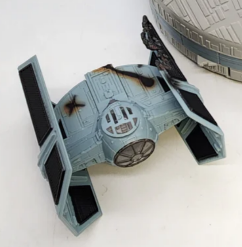 Battle Damaged TIE Advanced | The Death Star