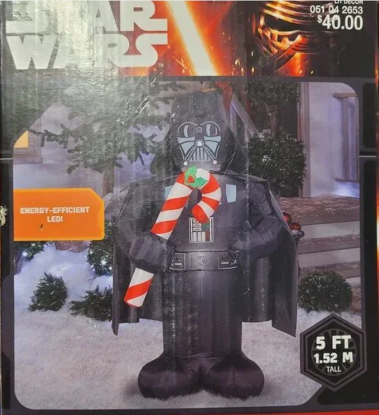 Darth Vader (Candy Cane Bow)
