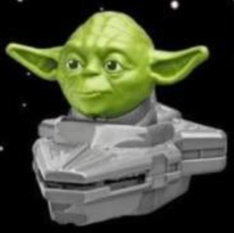 Yoda and Republic Cruiser