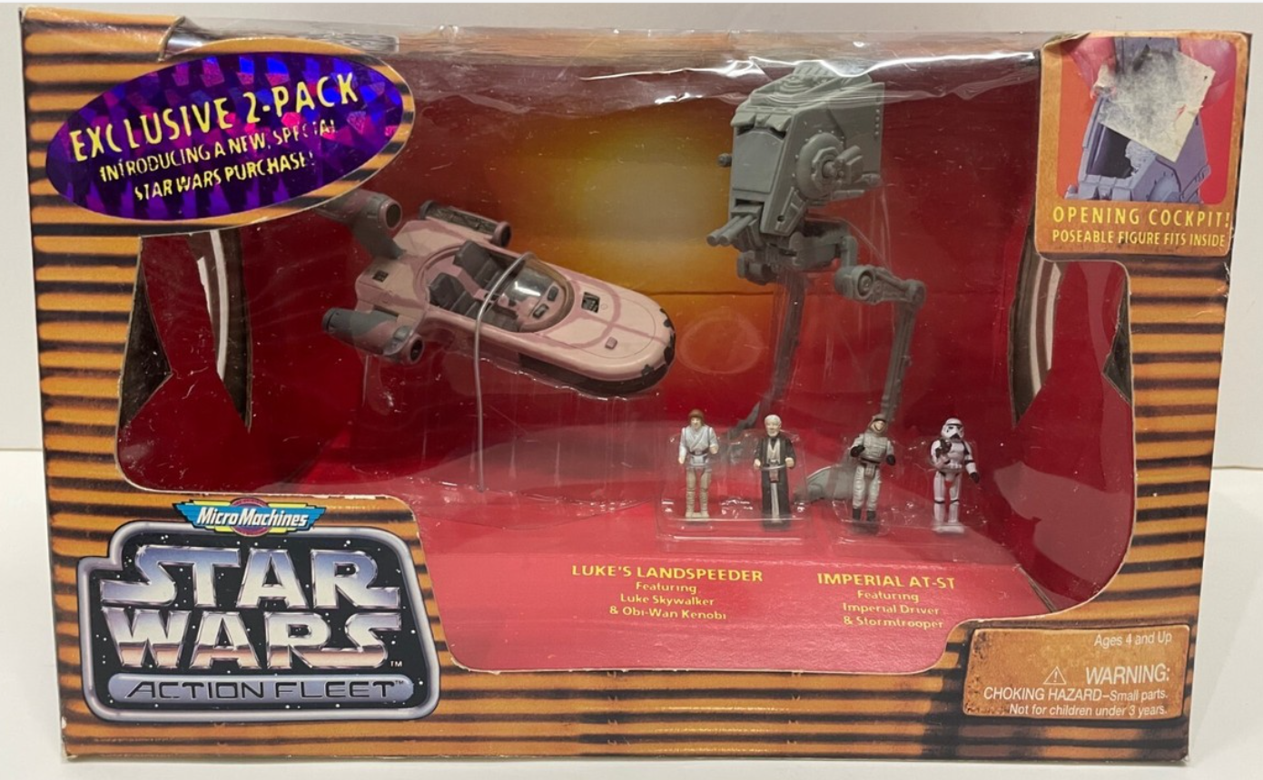 Luke's Landspeeder & Imperial AT-ST