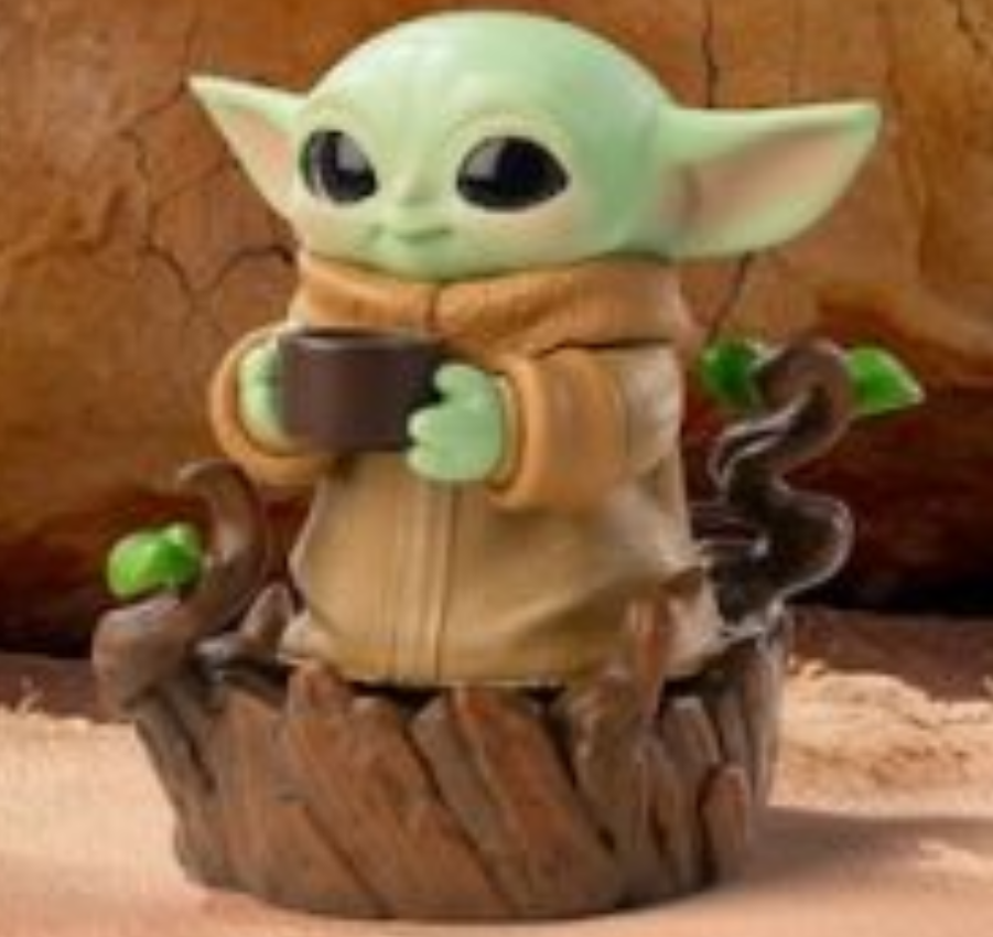 Grogu with Cup | Tiny but Mighty