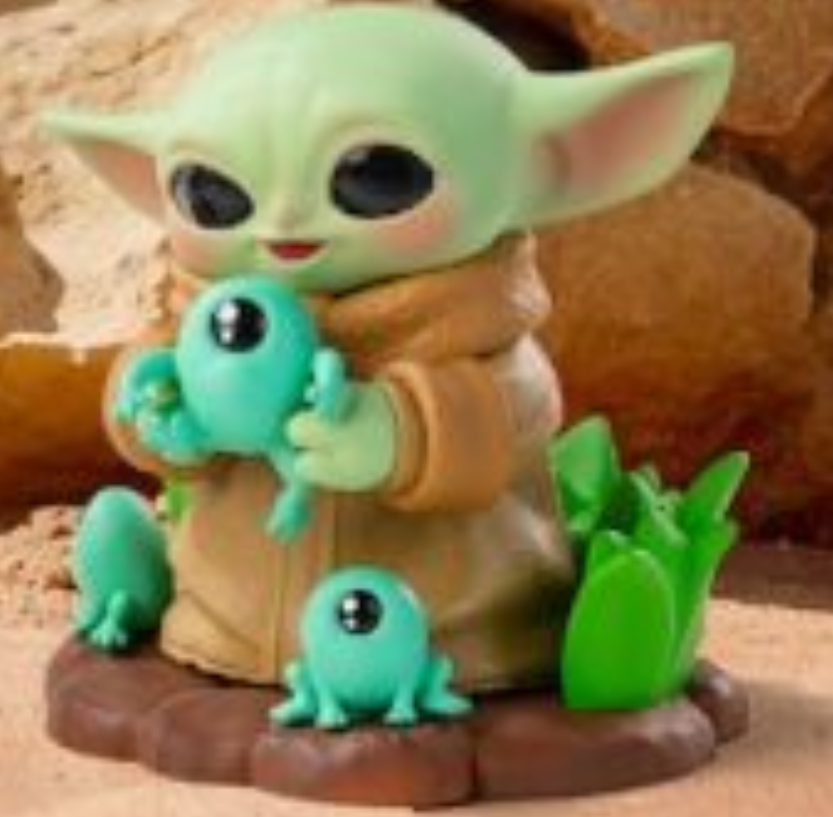 Grogu with Frog | Tiny but Mighty