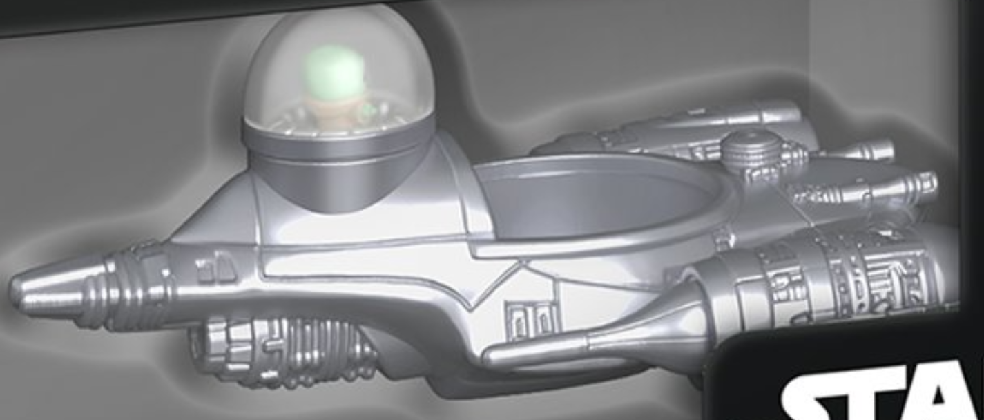 N1 Starfighter | The Mandalorian in N1 Starfighter (with Grogu)