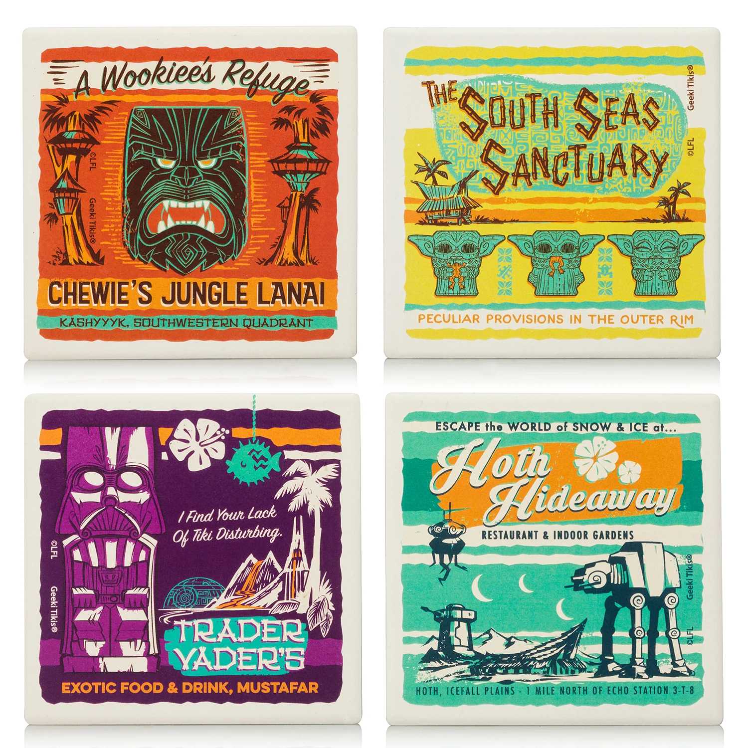 Coasters 4-Pack Series 1