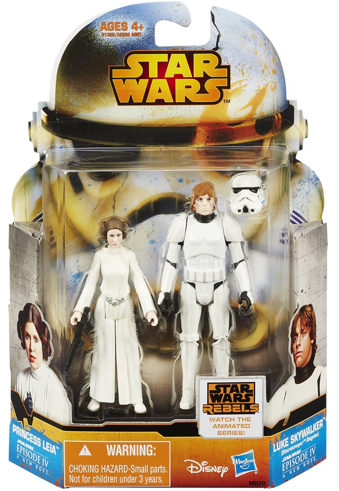 Princess Leia and Luke Skywalker Stormtrooper Disguise