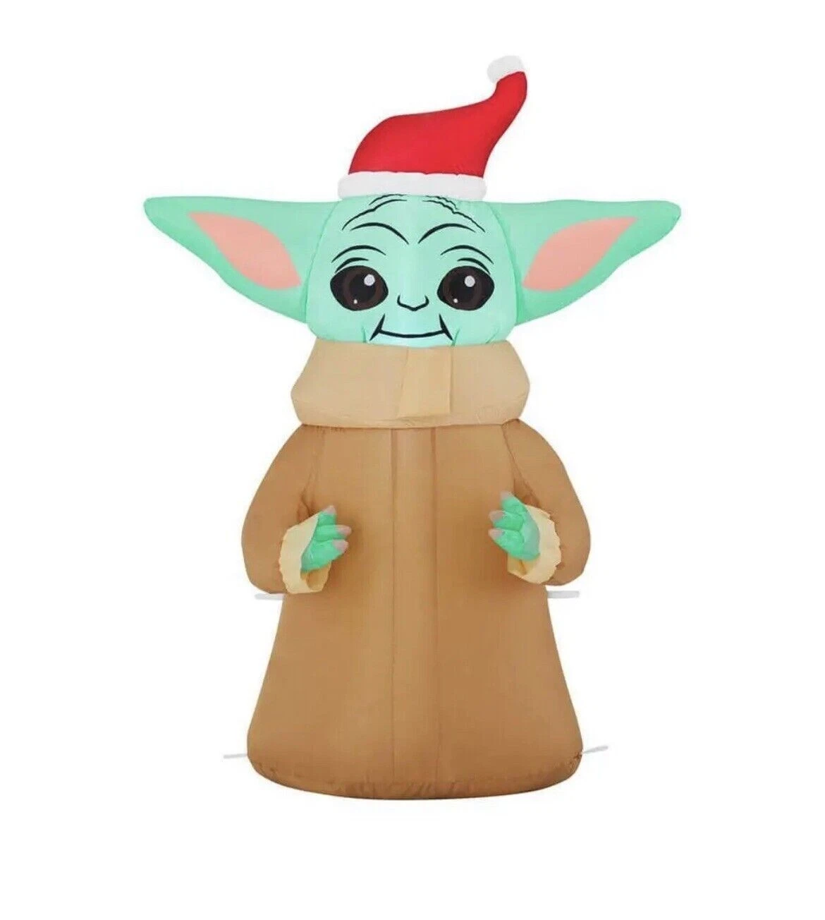 Grogu (Standing Santa Hat) - Star Wars Gemmy Airblown Inflatable Yard Figures 