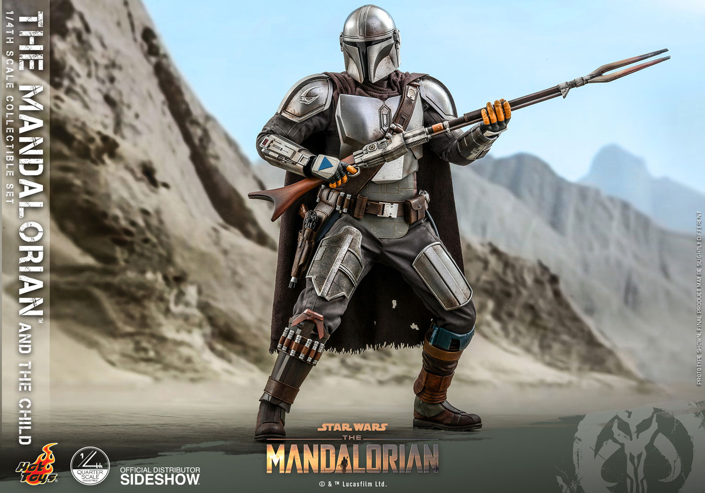 The Mandalorian The Mandalorian and the Child Hot Toys Quarter Scale Collection QS016