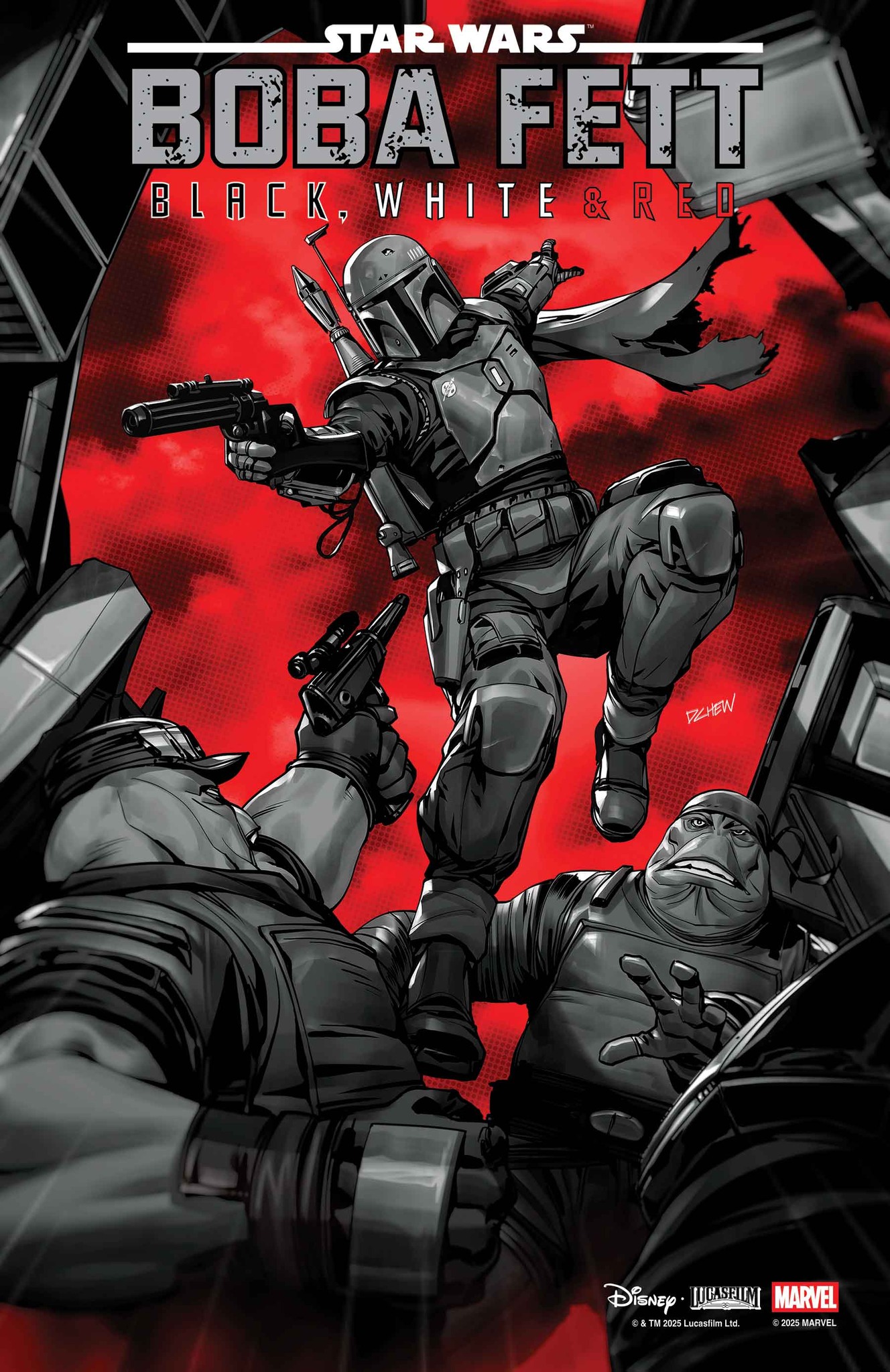 Star Wars Boba Fett Black White and Red 2